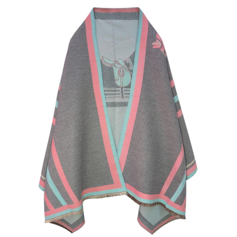 EXTREE Scarfs for Women Pashmina Silky Shawl Wrap for Evening Dressing Blanket Open Front Poncho Cape - Image 1